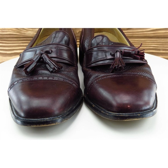 Vito Rufolo Shoes Sz 10 N‎ Almond Toe Purple Loafer Leather Men